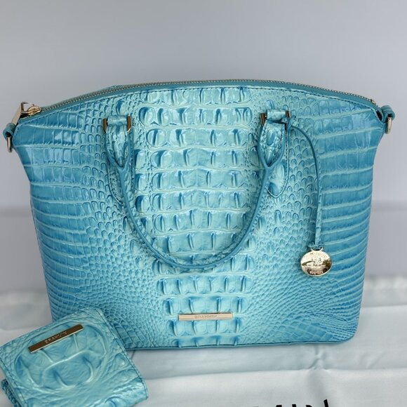 Brahim Duxbury Satchel in Tropic Blue Melbourne - Picture 1 of 7